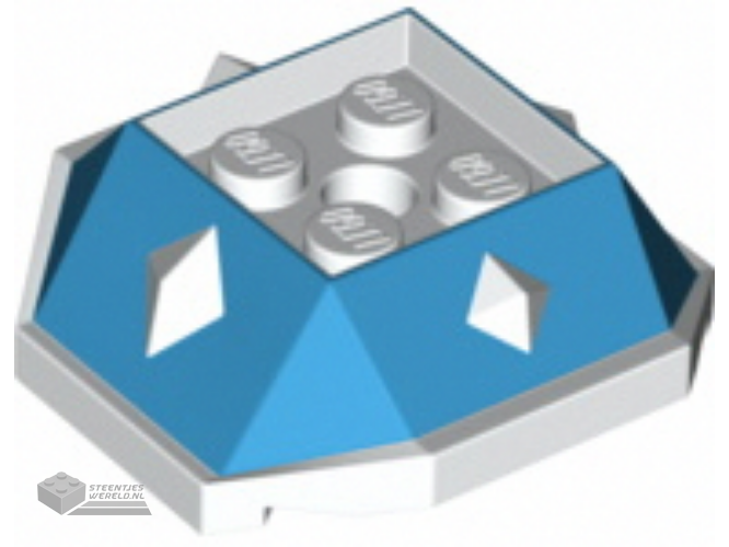 67931pb01 – Shell with 4 Recessed Studs and Hole with Molded White Bottom and Spikes Pattern