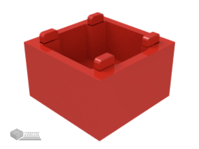 35700 – Container, Box 2 x 2 x 1 – bovenkant open