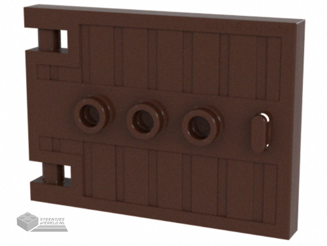 93096 – Deur 1 x 5 x 3 met 3 noppen en Hendel