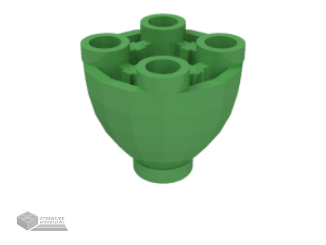 24947 – Steen, rond 2 x 2 Dome onderkant met noppen