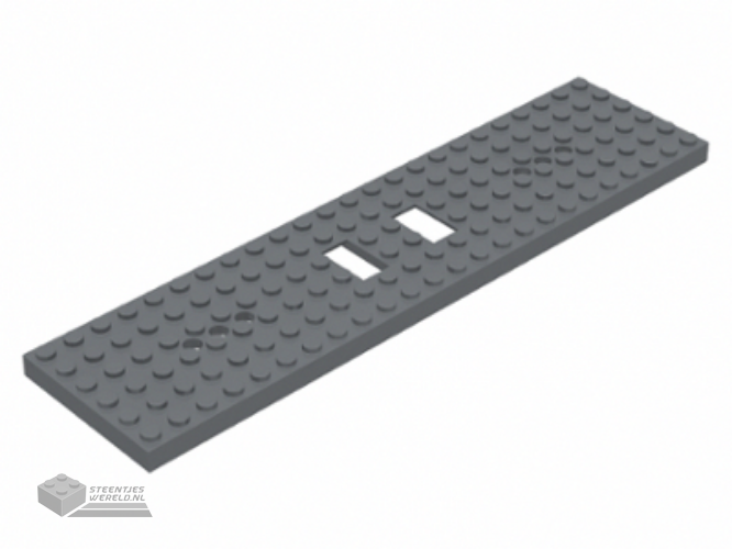 6584a – Trein basis 6 x 24 met 3 ronde gaten op alle uiteindes