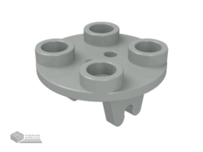 2655 – Plaat, rond 2 x 2 dun met Wheel houder