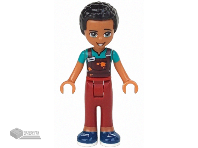 frnd262 – Friends Dean – Dark Red Trousers, Dark Turquoise Overalls Top