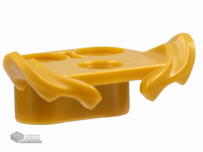 86123 - Minifigure Armor Shoulder with Tiered Fins, 2 Vertical Pin Holes on Back