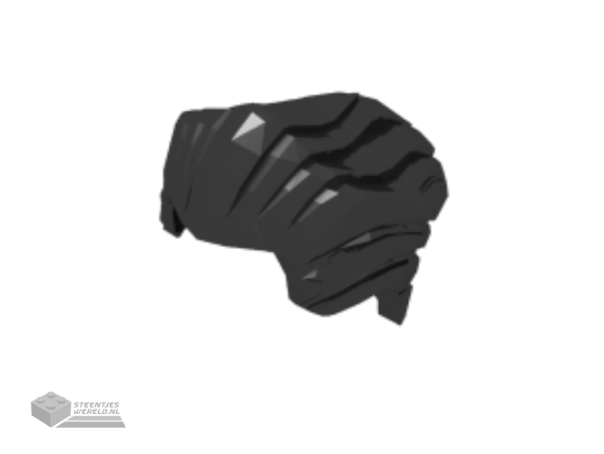 64798 - Minifigure, Hair Swept achterkant met Widow's Peak