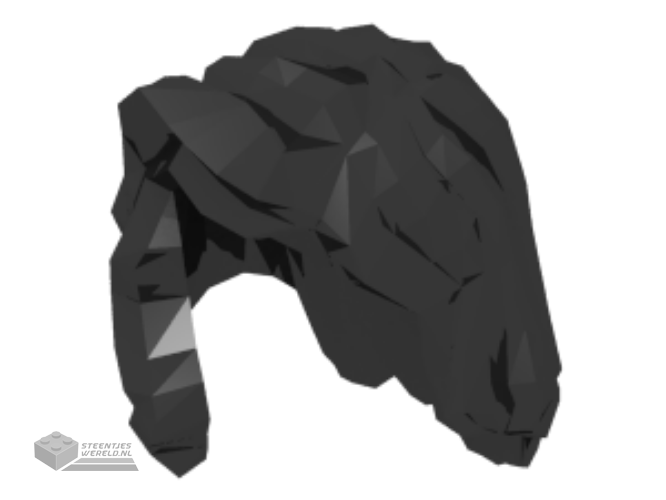 85974 – Minifigure, Hair Female Mid-Length met Part over rechts Shoulder