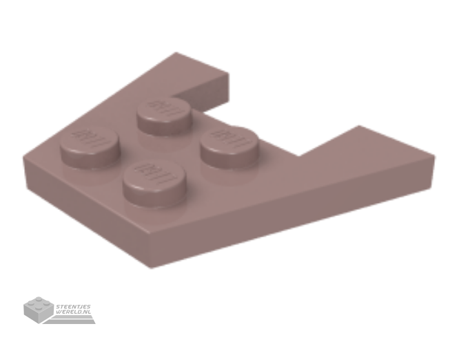 4859 - Wedge, Plaat 3 x 4 zonder nop inkepingen