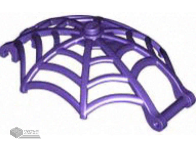 80487 – Minifigure, Weapon Spider Web, Large Hemisphere Shape met Bar hendel en Clips
