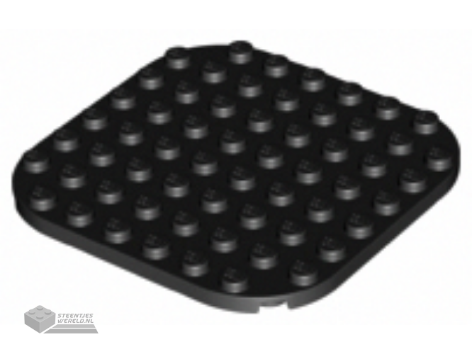 65140 – Plaat, rond 8 x 8 met afgeronde hoeken
