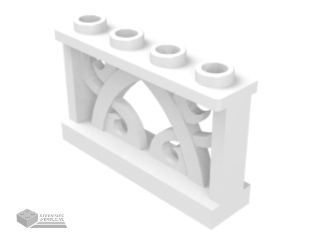19121 – Hekje 1 x 4 x 2 ornament met 4 noppen