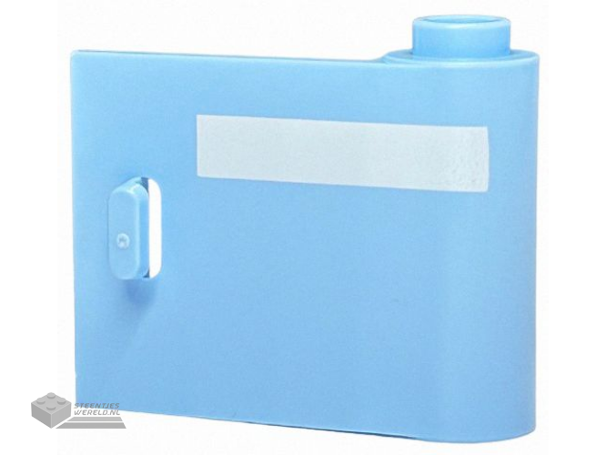 92263pb004 – Door 1 x 3 x 2 Right – Open Between Top and Bottom Hinge with Horizontal White Stripe Pattern