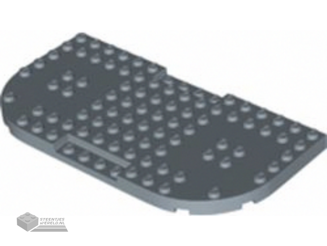 74166 - Brick, Modified 8 x 16 x 2/3 met 1 x 4 Indentations en 2 Rounded hoeken