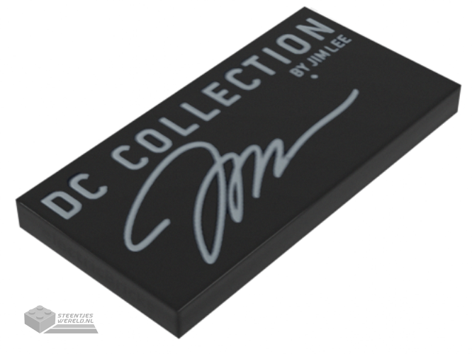 87079pb1100 – Tile 2 x 4 with ‘DC COLLECTION BY JIM LEE’ and Signature Pattern