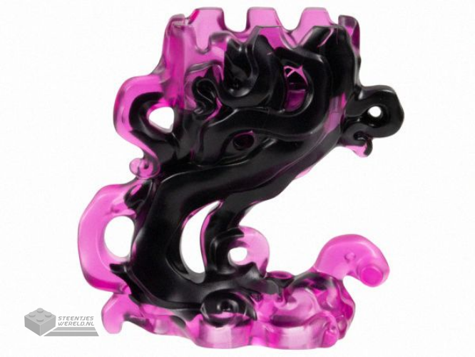 65227pb01 – Minifigure Pedestal Ghost / Smoke with Marbled Black Pattern