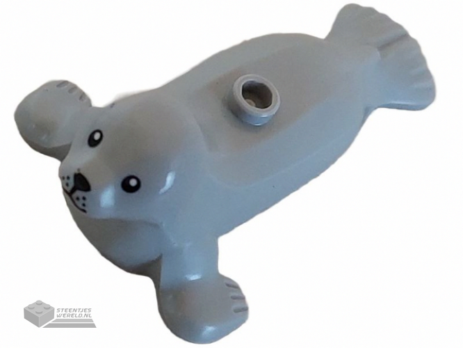 3380pb01 – Seal with Stud on Back with Black Eyes, Nose, Mouth and Whisker Dots Pattern