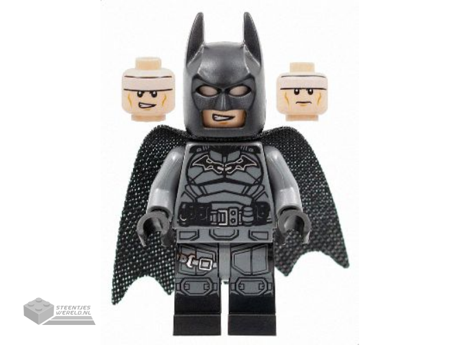 sh0786 – Batman – Dark Bluish Gray Suit, Black Belt, Black Hands, Spongy Cape with 1 Hole, Black Boots