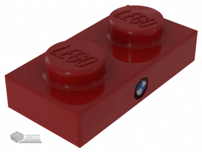 3023pb05 – Plate 1 x 2 with BMW Logo Pattern