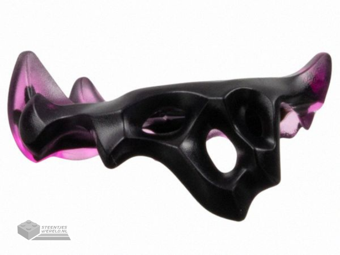 5332pb01 – Minifigure Armor Shoulder Pads Tattered with Spikes and Holes with Marbled Trans-Dark Pink Pattern