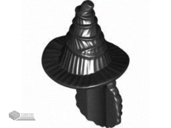 6570 – Mini Doll, Hair Combo, Hair Female Long Braided with Wide Ponytail and Layered Witch Hat