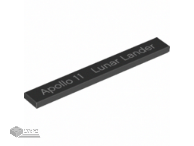 4162pb205 – Tile 1 x 8 with ‘Apollo 11 Lunar Lander’ Pattern