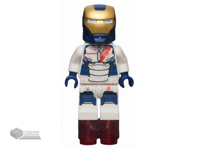 sh0168 – Iron Legion – Trans-Neon Orange Head, Helmet with Visor