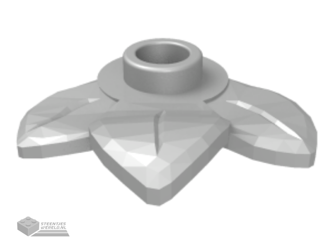 32607 – Plant Plaat, rond 1 x 1 met 3 bladeren