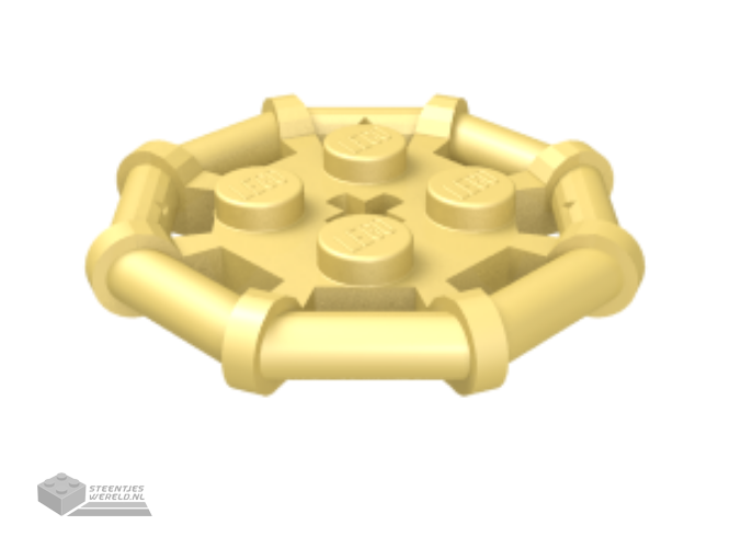 75937 – Plaat, aangepast 2 x 2 met staaf Frame Octagonal, Reinforced, Completely ronde noppen