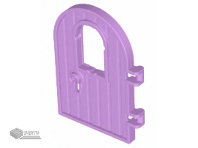 64390 – Deur 1 x 4 x 6 ronde bovenkant met raam en Keyhole, Reinforced rand