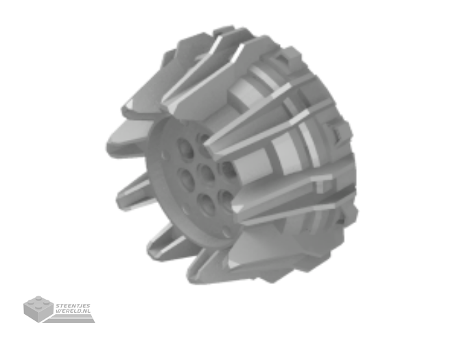 64712 – Wheel Hard Plastic met Small Cleats en Flanges