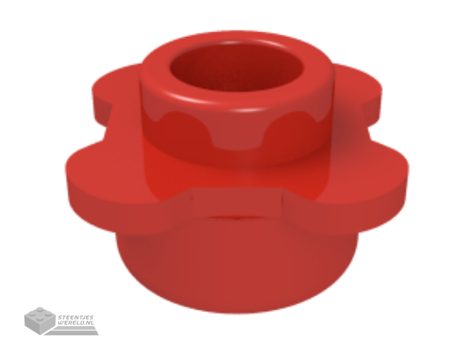 33291 – Plaat, rond 1 x 1 met bloem rand (4 Knobs / Petals)