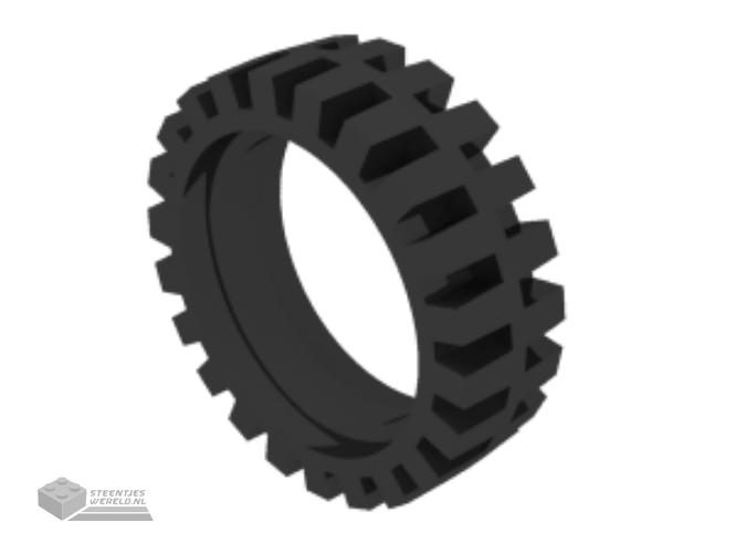 61254 - Tire 24mm D. x 7mm Offset Tread - Band Around Center of Tread