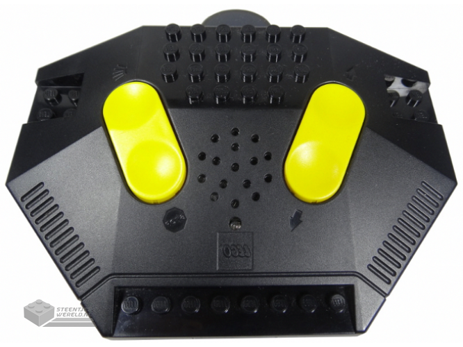 40529c01 – Electric, Train 9V RC Train Remote Control, Dark Bluish Gray Bottom, Yellow Buttons
