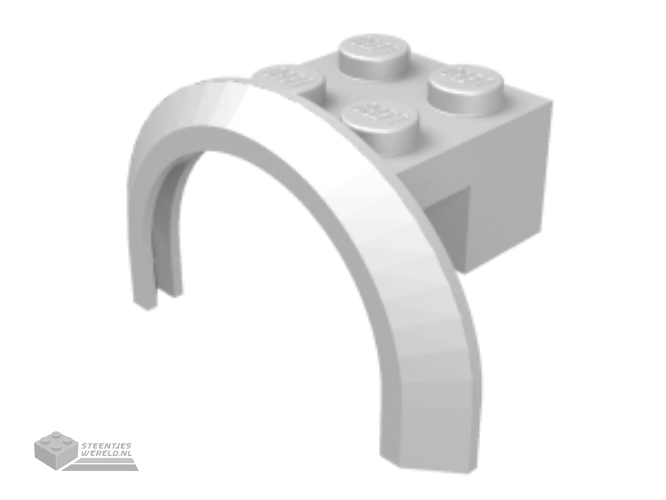 50745 -Spatbord 4 x 2 1/2 x 1 2/3 met boog rond