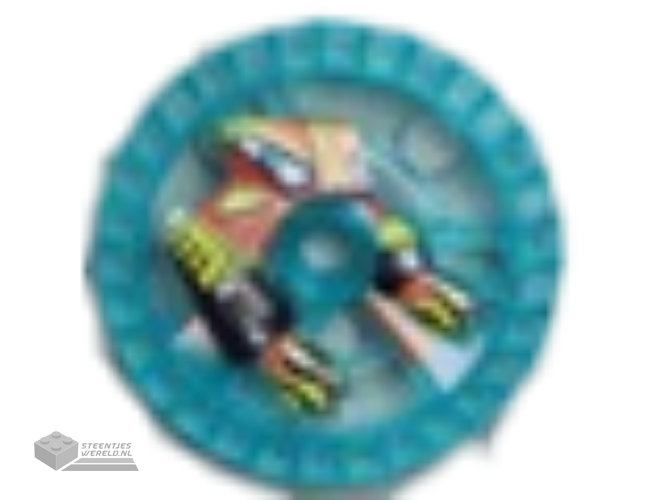 32358pb01 - Technic, Disk 5 x 5 with Flame RoboRider Talisman Wheel Pattern