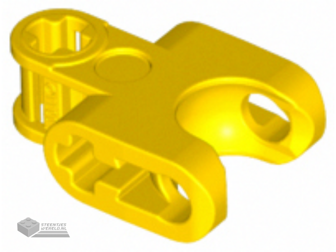 93571 – Technic, Technic as Connector 2 x 3 met Ball Joint Socket – Closed zijkanten, Straight Forks met Open Technic as gaten