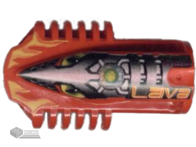 32310pb05 – Technic Block 3 x 5 x 1 2/3 with RoboRider Lava Pattern