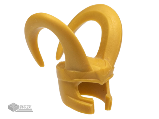 10909 – Minifigure, Headgear Helmet with Large Curved Horns – Flexible Rubber