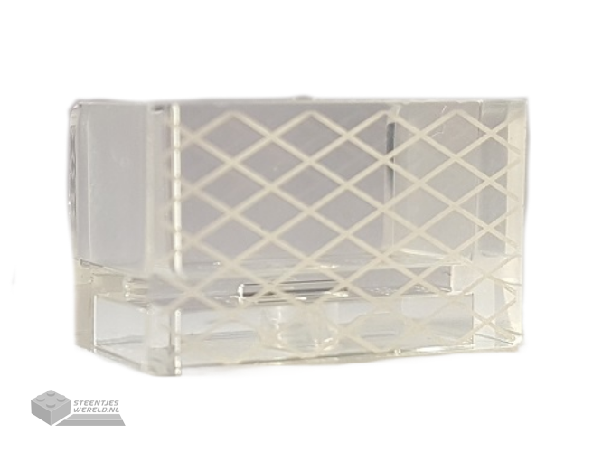 23969pb004 – Panel 1 x 2 x 1 with Rounded Corners and 2 Sides with Soccer (Football) Goal Net Pattern