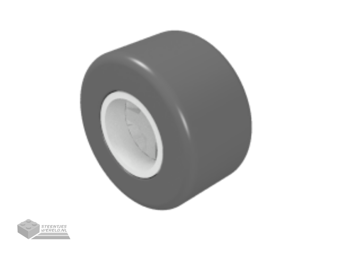 30027bc01 – Wheel 8mm D. x 9mm for Slicks, Hole Notched for Wheels Holder Pin with Black Tire Smooth Small Wide Slick (30027b / 30028)