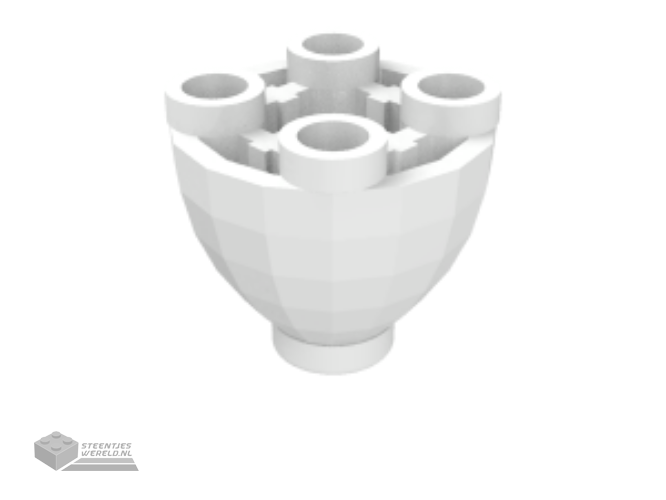 24947 – Steen, rond 2 x 2 Dome onderkant met noppen