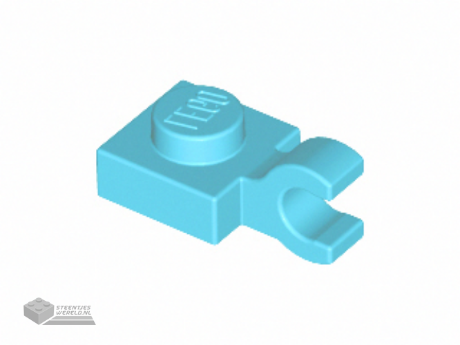 61252 – Plaat, aangepast 1 x 1 met Open O Clip (Horizontal Grip)