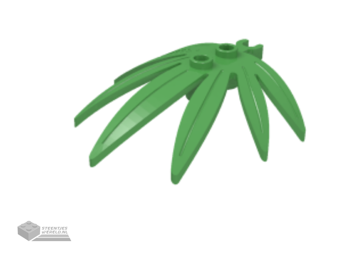 10884 – Plant bladeren 6 x 5 Swordleaf met Open O Clip dik