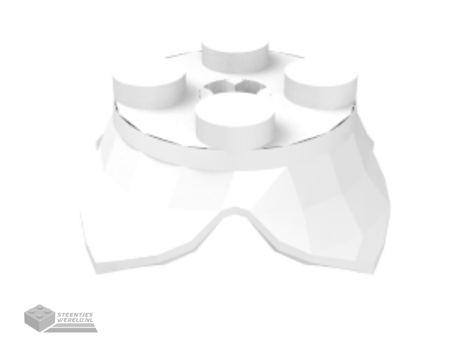15469 – Plant bladeren 2 x 2 met 4 Petals en Technic as gat
