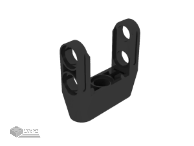 87408 - Technic, pin Connector Toggle Joint Smooth dubbel met Technic as en pin gaten