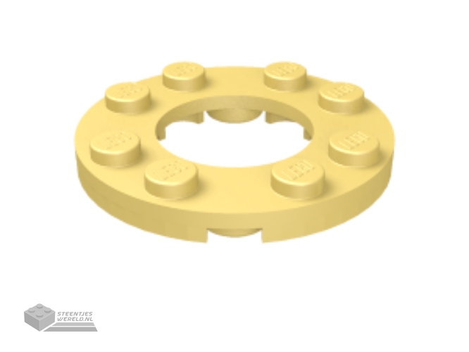 11833 – Plaat, rond 4 x 4 met 2 x 2 rond Open middenstuk