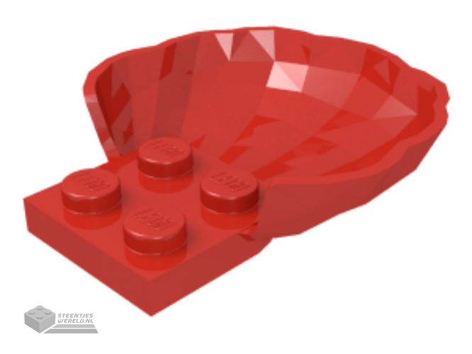18970 – Clam / Scallop Shell met 4 noppen