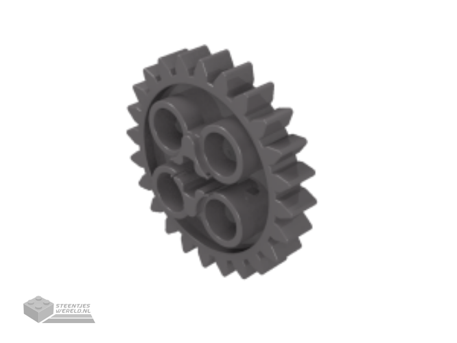 3648 - Technic, tandwiel 24 tanden (2nd Version - 1 Technic as gat)