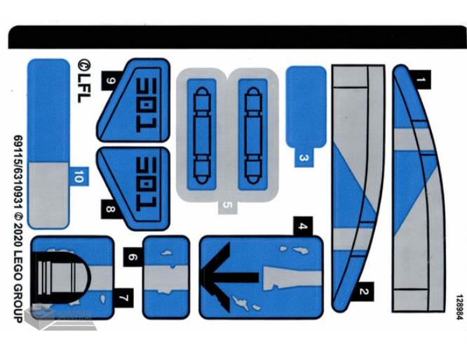 75280stk01 – Sticker Sheet for Set 75280 – (69115/6310931)