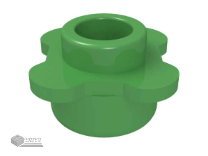 33291 – Plaat, rond 1 x 1 met bloem rand (4 Knobs / Petals)