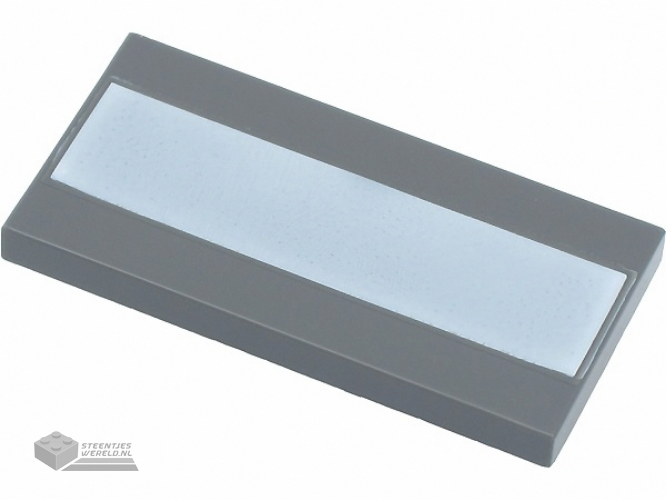 87079pb0821 - Tile 2 x 4 with White Stripe Pattern